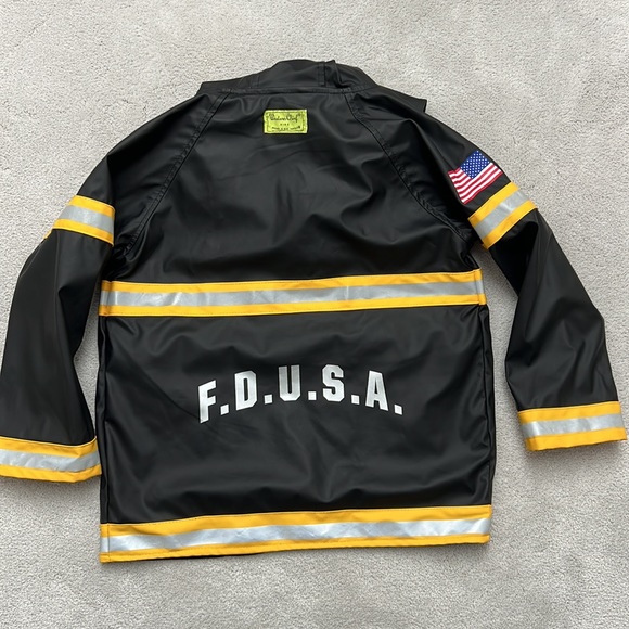 Kids Fire Department Rain Jacket - Picture 4 of 4